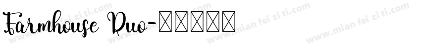 Farmhouse Duo字体转换